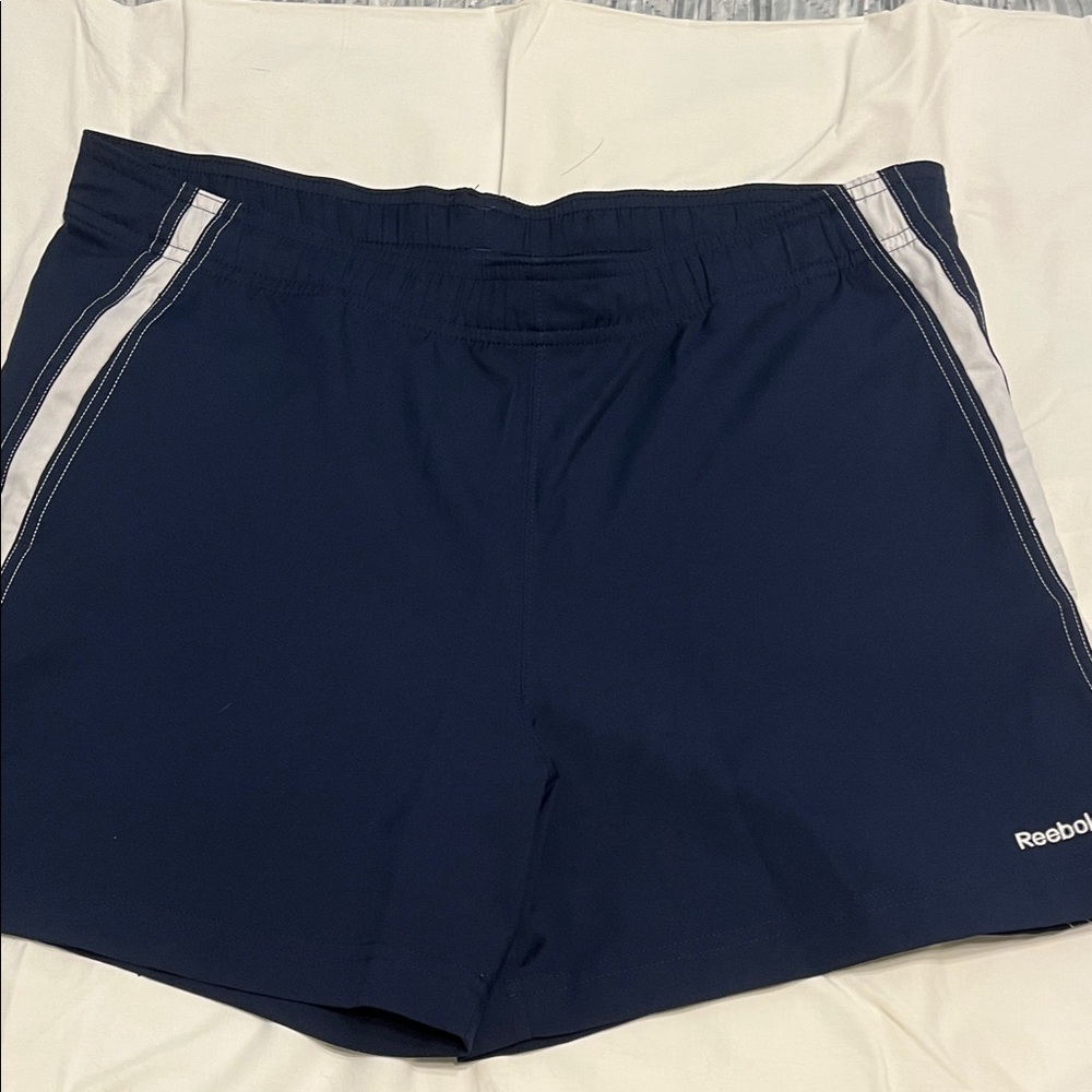 Reebok Navy Blue Athletic Shorts